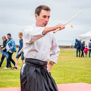 florent, un professeur d'aikido à Château-Chinon