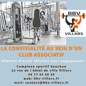 BBV VILLARS, un professeur de fitness à Roanne