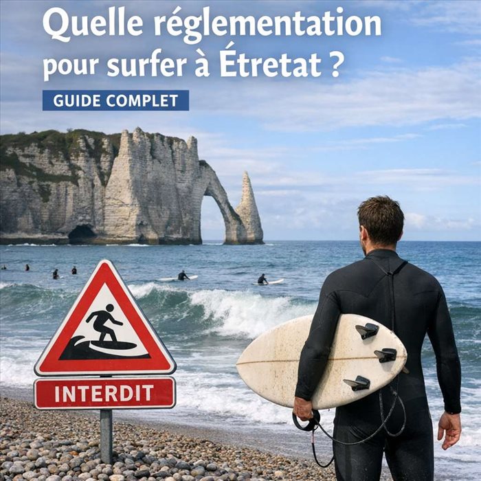 Réglementation pour surfer à Étretat : ce qu’il faut savoir