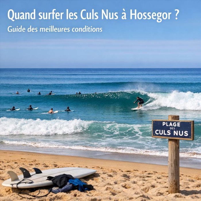 Quand surfer les Culs Nus à Hossegor ? Guide complet et pratique