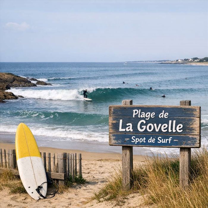 Quelle houle pour surfer à La Govelle ? Guide complet