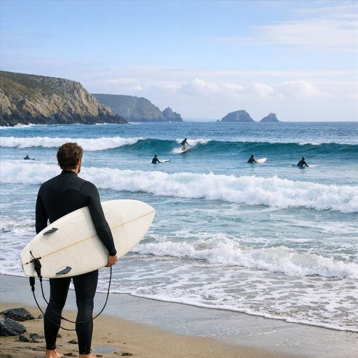 Quelle marée pour surfer à la baie des Trépassés ?